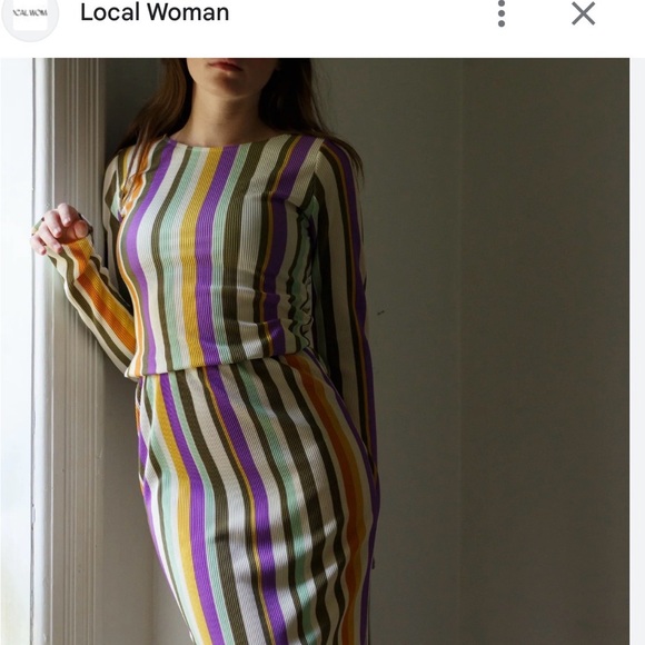 LOCAL WOMAN Tops - Striped Top | Toronto Slow-Fashion Designer | Size Small
